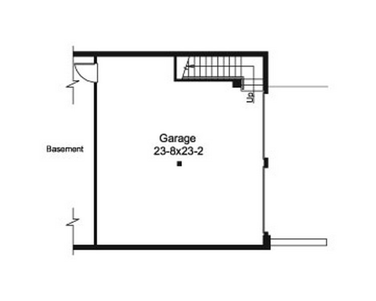HPP-24298 house plan garage level