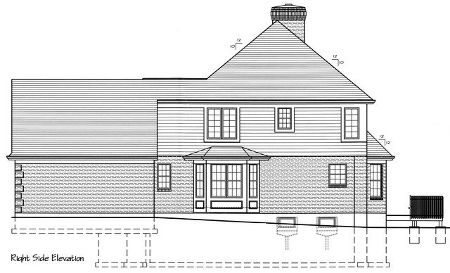 HPP 24154 house plan  RIGHT SIDE ELEVATION-1