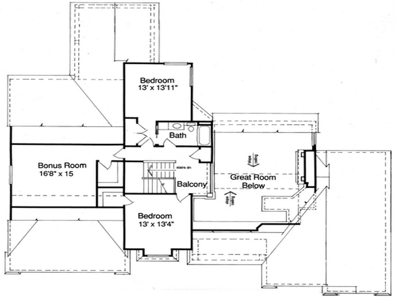 HPP 24004 house plan 2nd floorfrom houselansplus.com