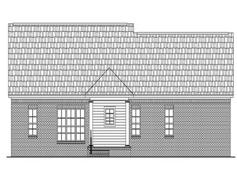 HPP-24349 house plan rear