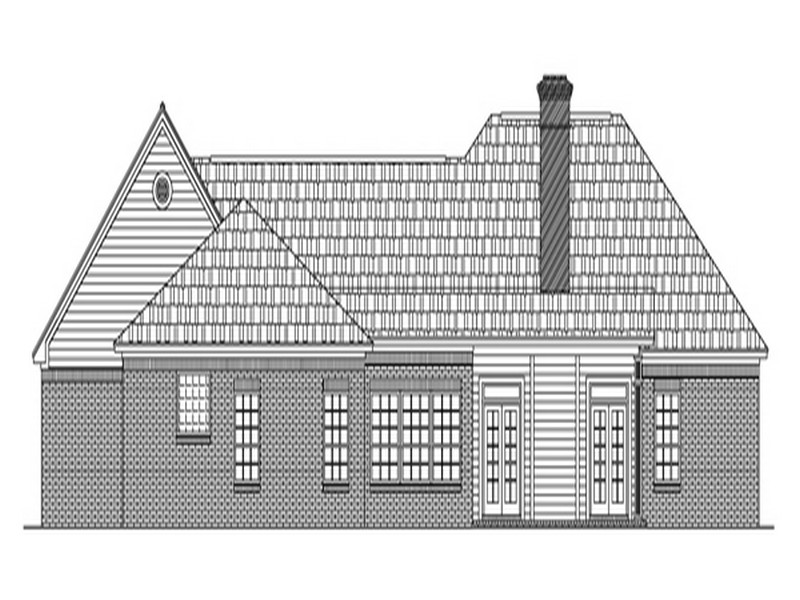 HPP-24325 house plan rear