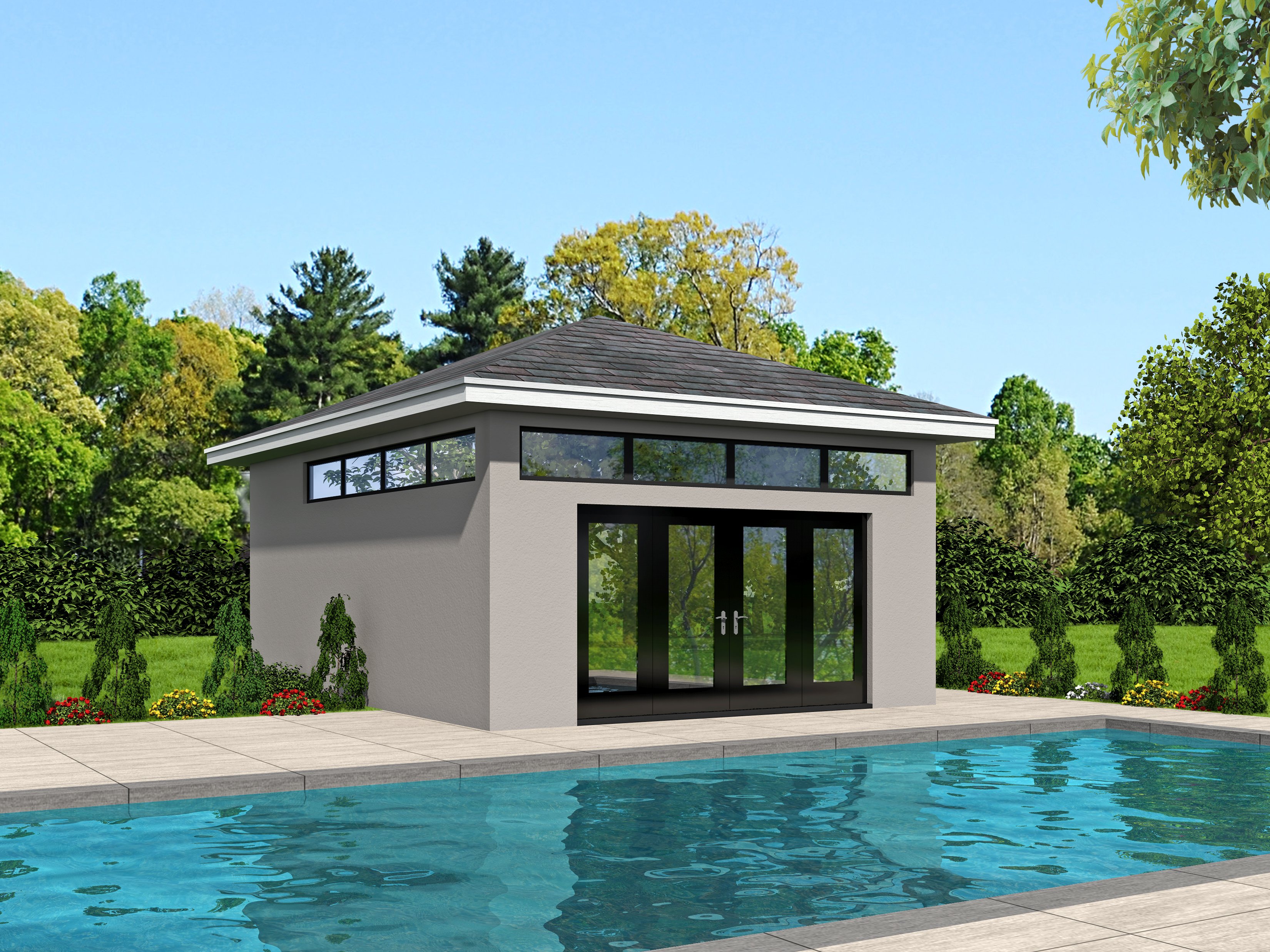 Pool House Plans House Plans Plus