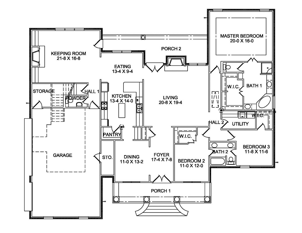 3034 First Floor Plan