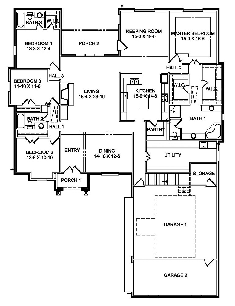 3058 First Floor Plan